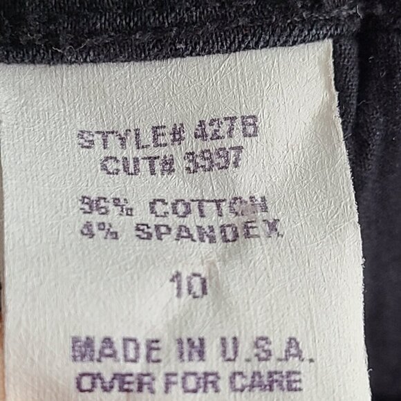 Not Your Daughter's Jeans Black Wide Leg Crop Stretch Tummy Tuck Jeans USA - Picture 11 of 11